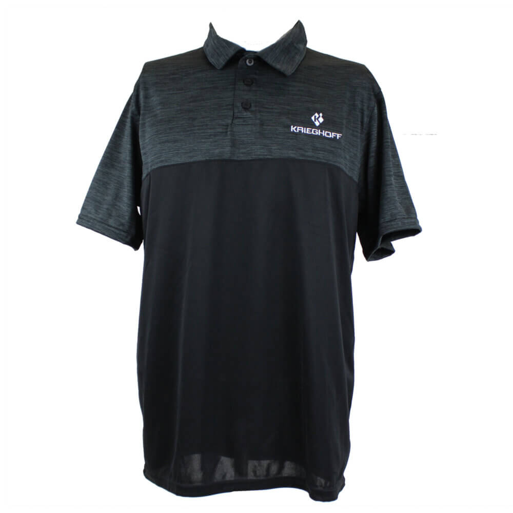 Tonal Performance Polo Shirt, Black